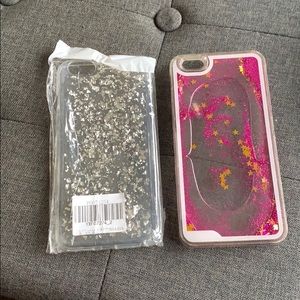 I-Phone 6 Clear cases w/sparkles